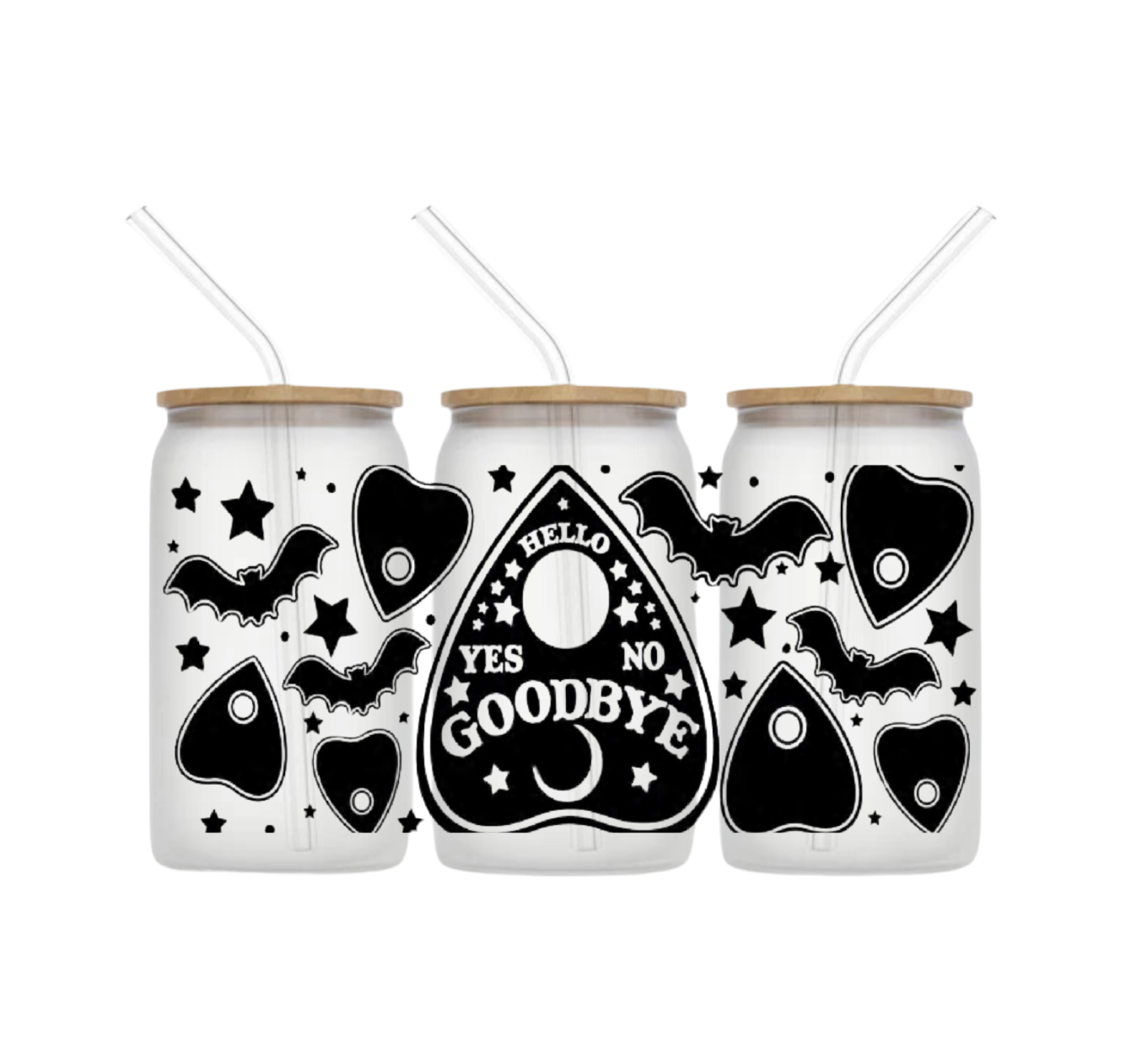 Ouija board glass cup