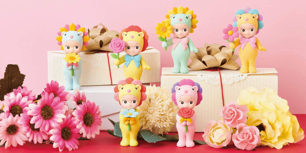 Sonny angel flower gift series daisy lion orange