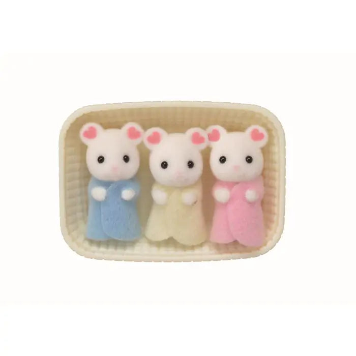 Sylvanian marshmallow mouse triplets original