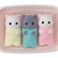 Sylvanian Persian cat triplets original
