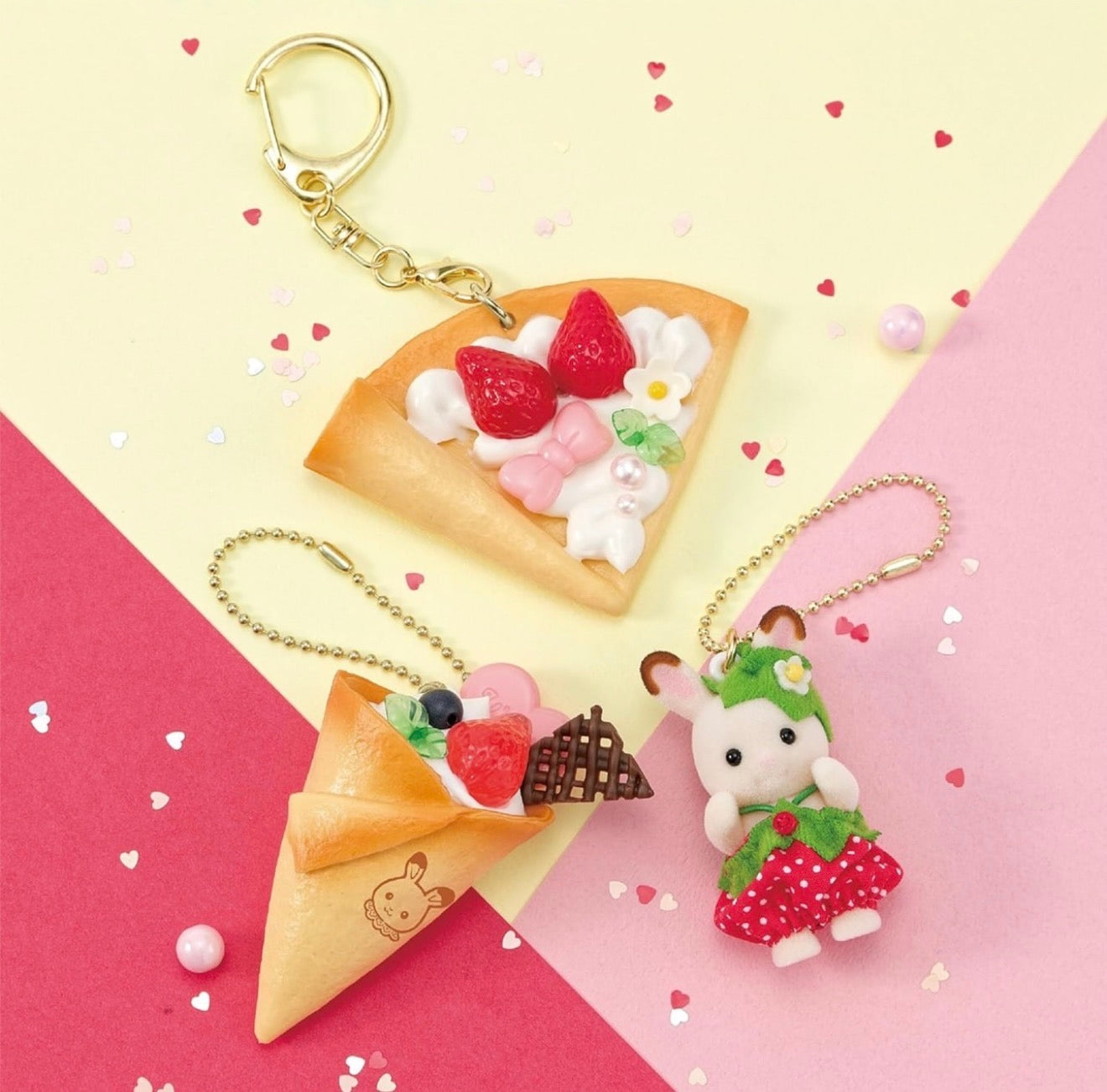 Sylvanian DIY keychain strawberry