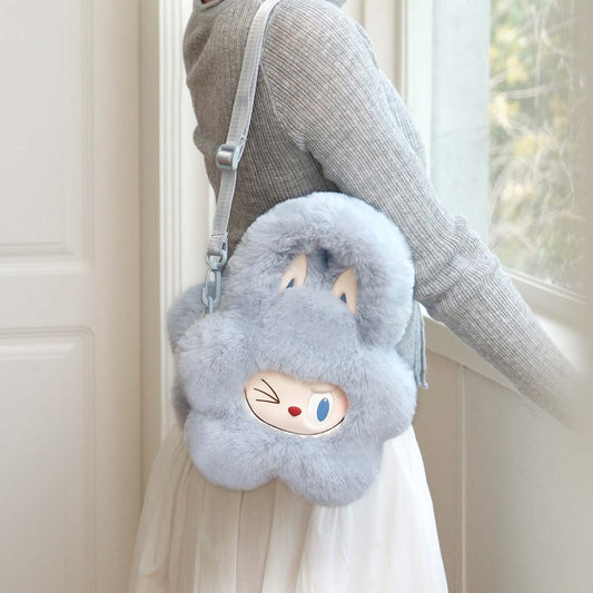 Original labubu plush flower bag