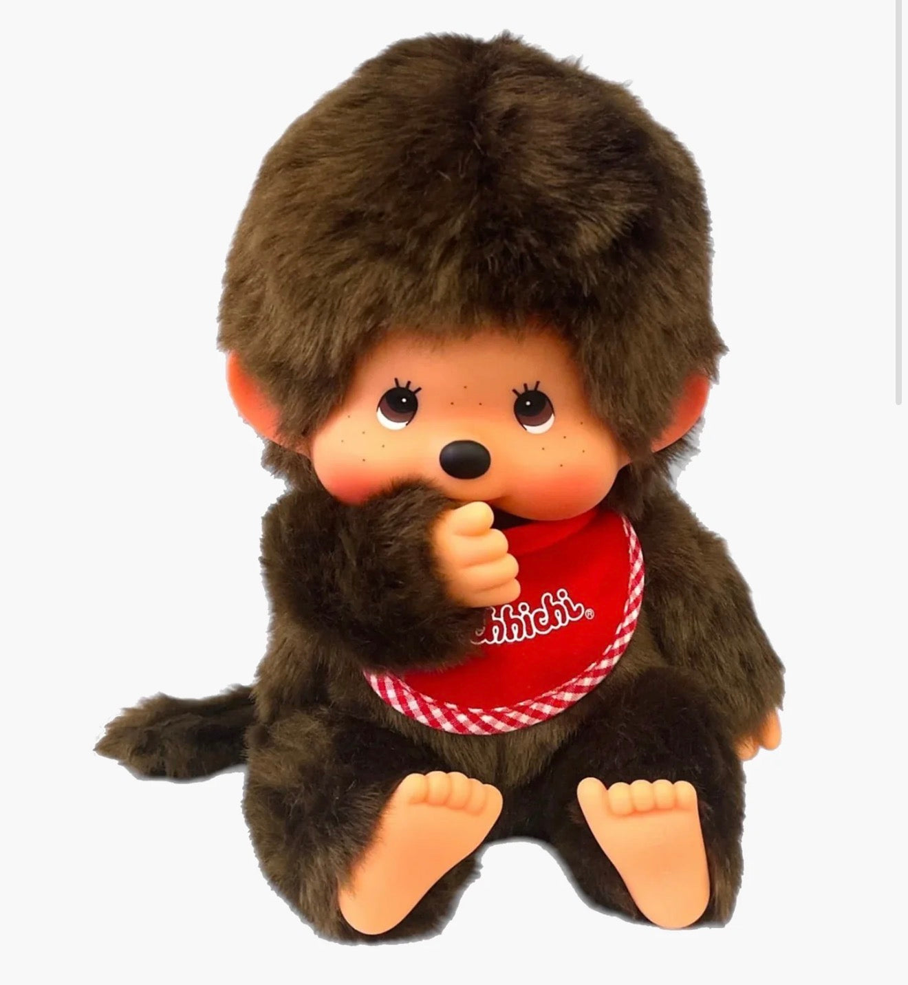 Monchhichi sitting boy medium plush doll Japan edition