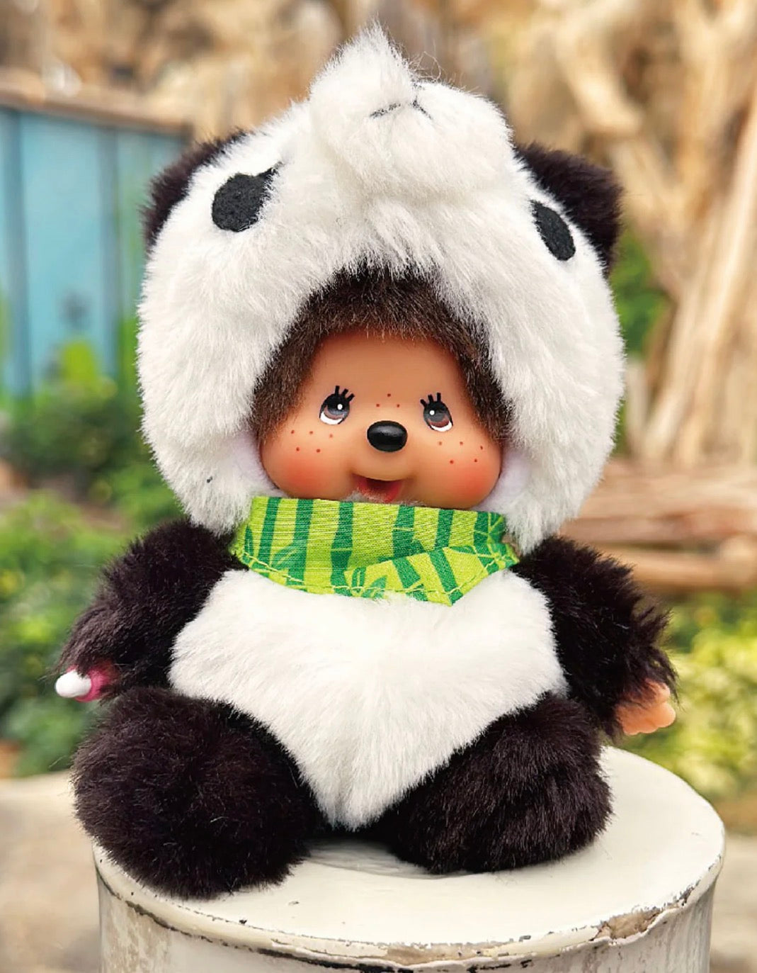 Monchhichi panda Japan version 6” keychain